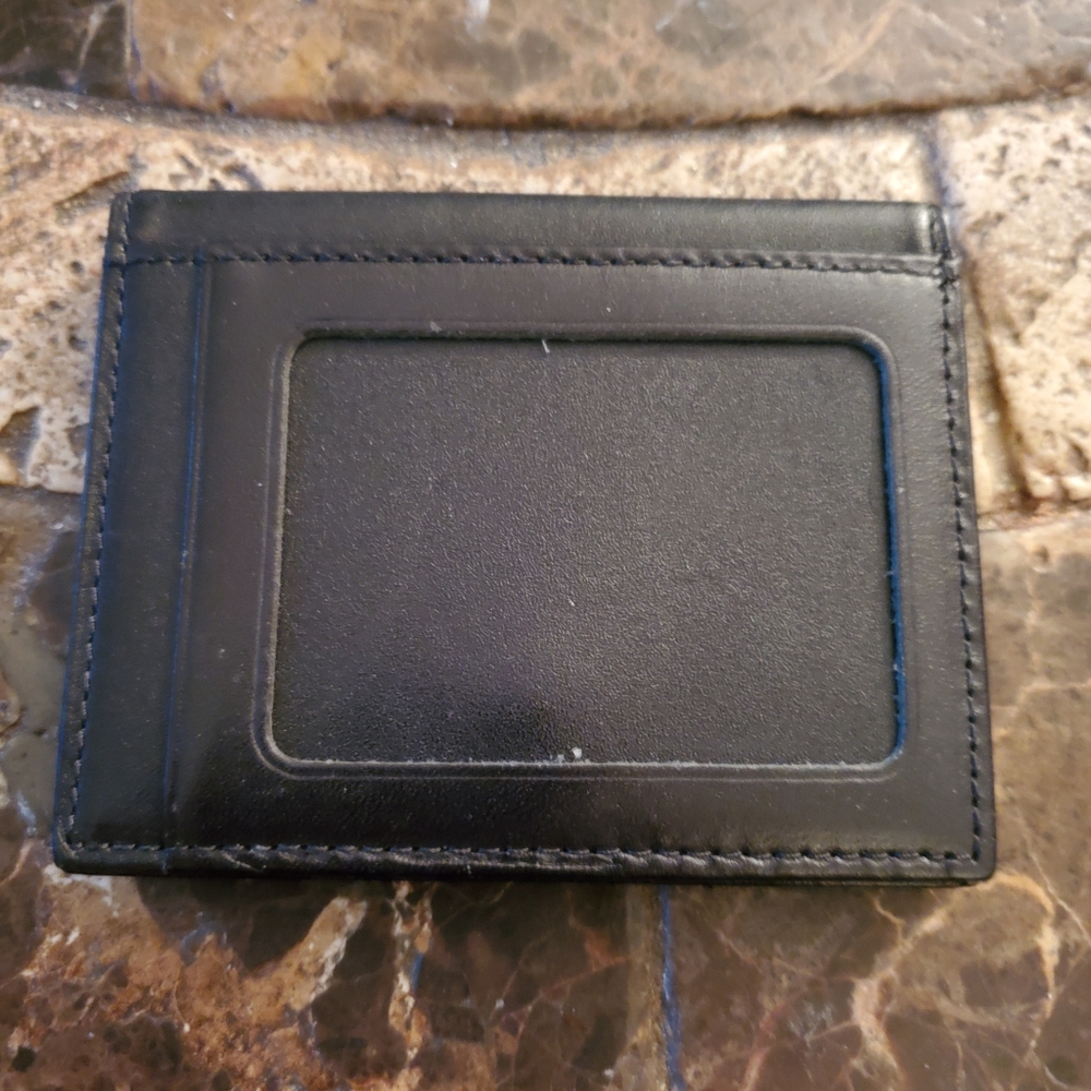Burberry Mens Coordinates Print​ Leather Card Case Soft Black Leather NWOT - Picture 5 of 5